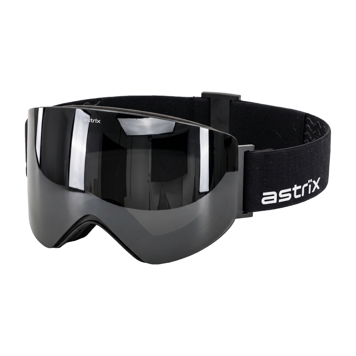 Astrïx goggle – Smoke Gray lens, astrïx wordmark side