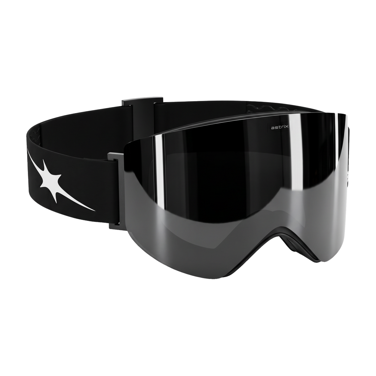Astrïx goggle – Smoke Gray lens, starburst icon side