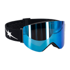 Astrïx goggle – Ice Blue lens, starburst icon side