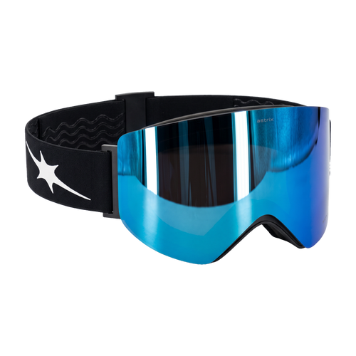 Astrïx goggle – Ice Blue lens, starburst icon side