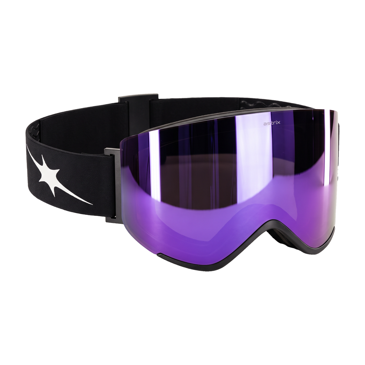 Astrïx goggle – Purple lens, starburst icon side